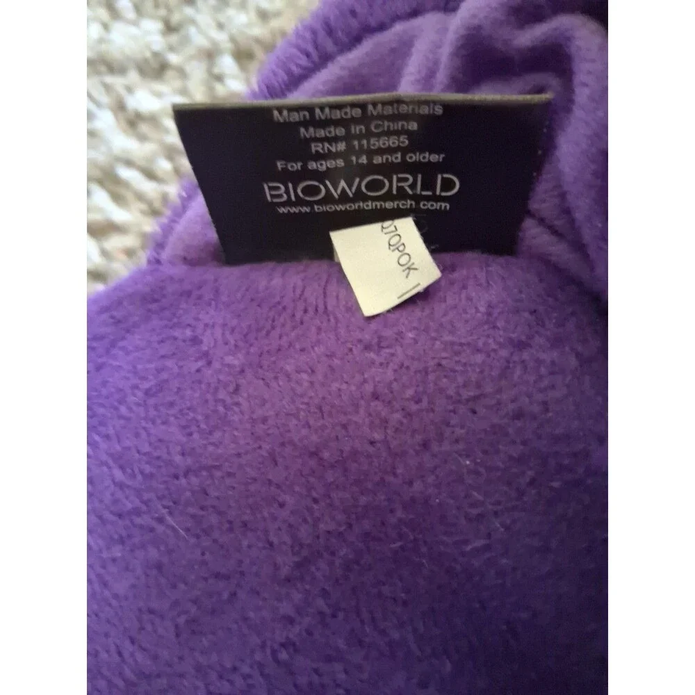 Gengar Slippers - Pokemon Bioworld Plush Slippers -Slip Ons Adult Size XL